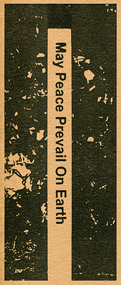 May Peace Prevail on Earth